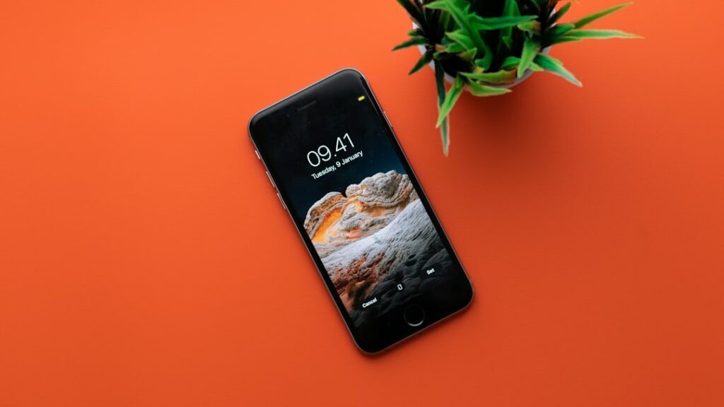 Photo smartphone screen