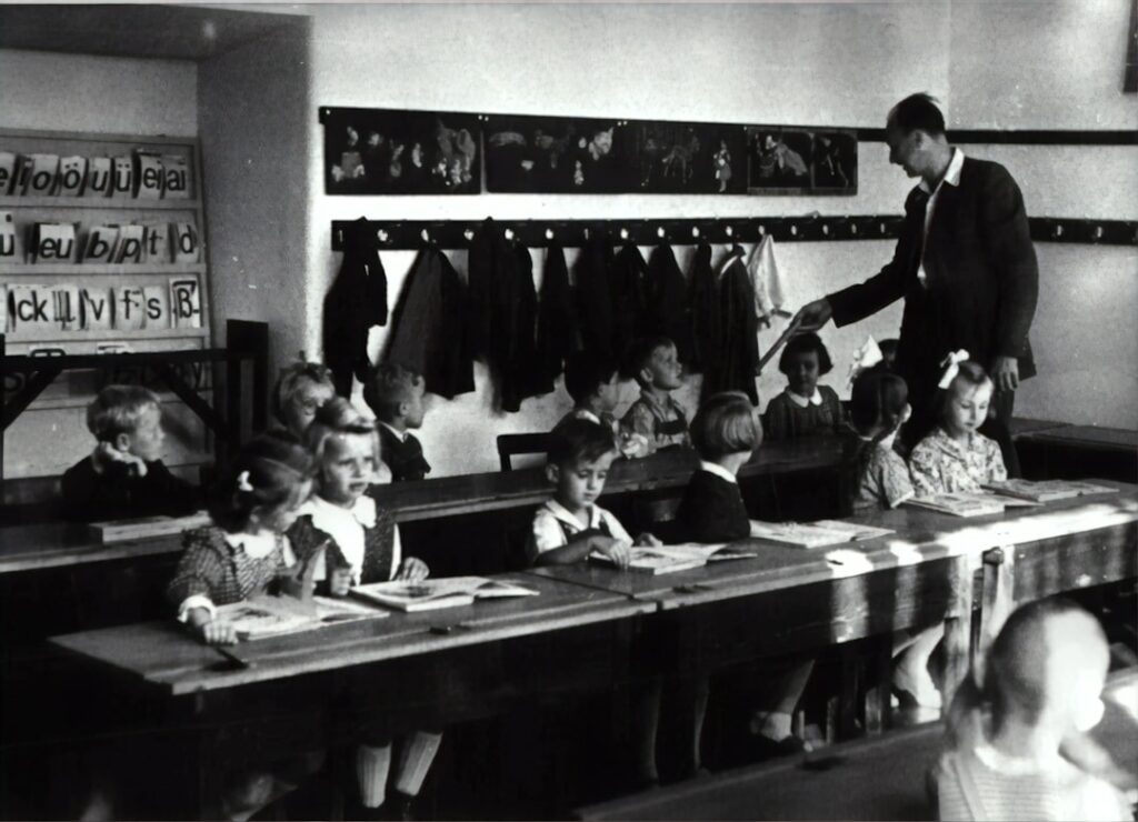 Photo students, teacher